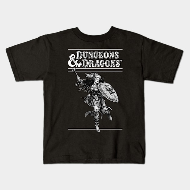 Dungeons and Dragons Cleric Kids T-Shirt by The Basement Podcast